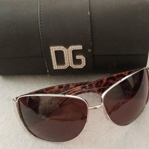 Dolce & Gabbana Sunglasses, leopard sides,Sunglasses